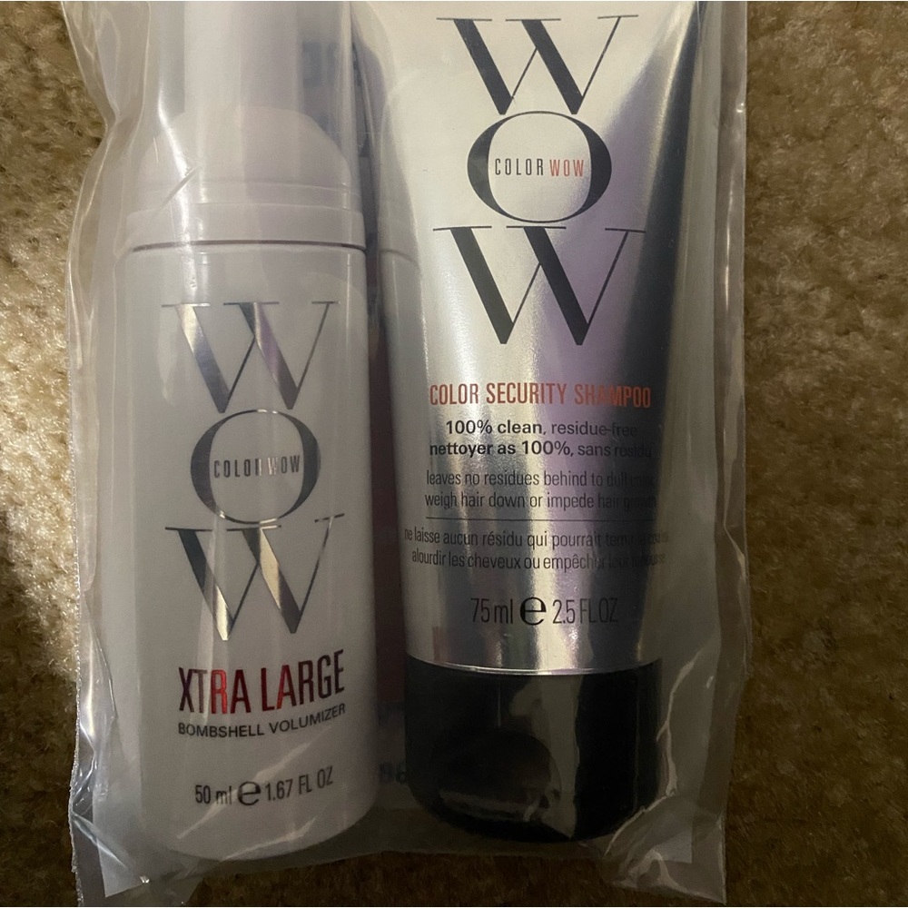 Color wow shampoo and volumizer  sample travel size